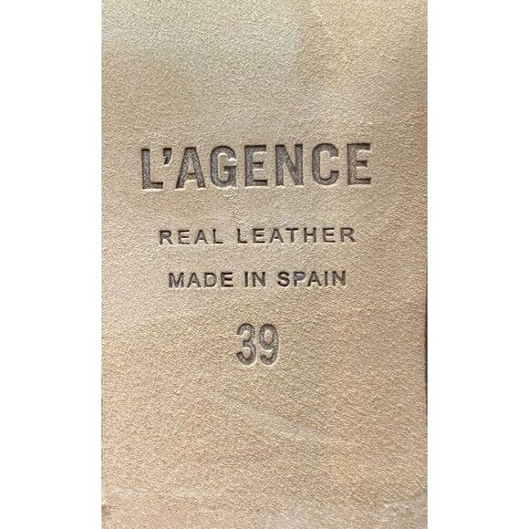 L’Agence Jeannie II Pointed Toe Bootie in Luggage Brown NWOB Size 39 or US 8 - Picture 6 of 6